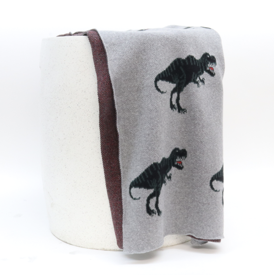 Cotton Dino Throw
